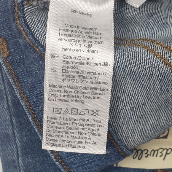 Madewell Taller Kick Out Crop Jeans Cherryville Wash Raw-Hem Womens 23TL [NJ434] - Picture 7 of 16